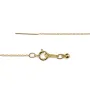 Adjustable cable chain necklace 1.1mm to decorate - Gold Filled x 47cm