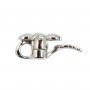 925 rhodium-plated silver Clasp in flower shape 20 mm x 1pc