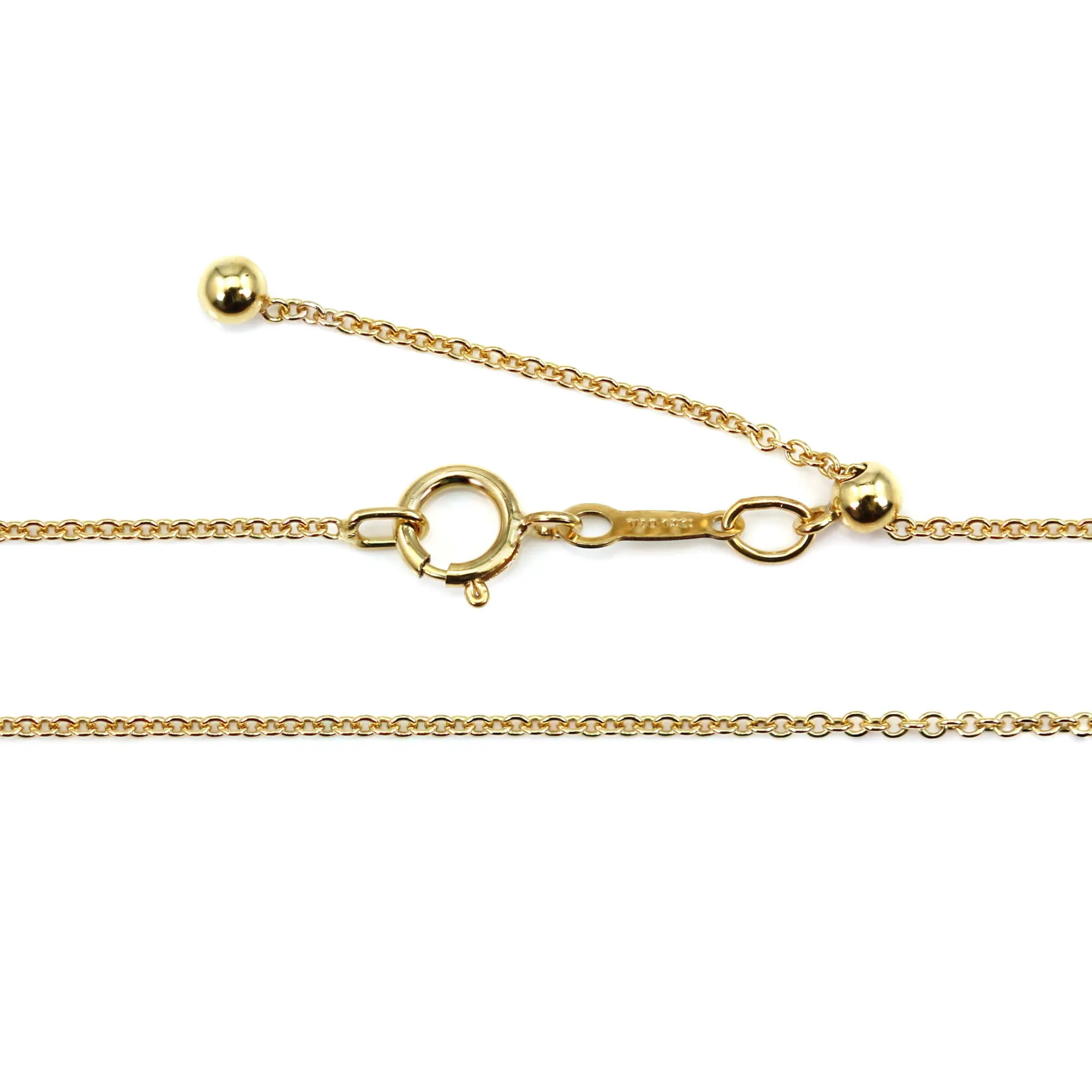 Collier Réglable 3 Rangs Couleur Or Vintage - État Impeccable, Occasion