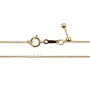 Cadena collar ajustable malla forzada 1.2mm - Gold Filled x 56cm