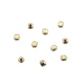 Conta de cubo de 3mm - Ouro Preenchido x 2 unidades