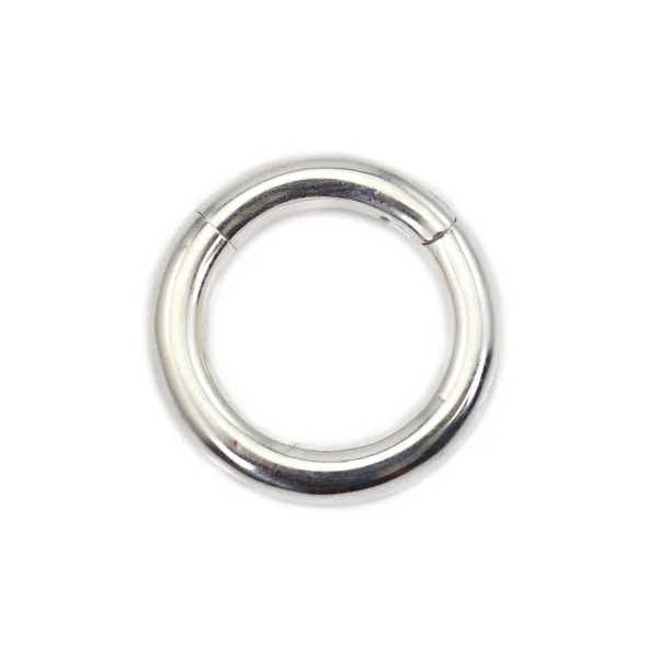 Chiusura rotonda a clip 17mm - Argento 925 x 1pz