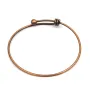 Pulsera ajustable, de metal color cobre, 68mm x 1 pieza.