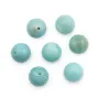 Amazonite half-drilled round bead 12mm x 1pc