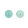 Amazonite half-drilled round one side 10mm x 2pcs