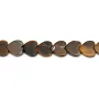 Tiger Eye heart 6mm x 38cm