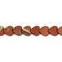 Red jasper heart 6mm x 38cm