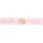 Rose quartz heart 6mm x 38cm
