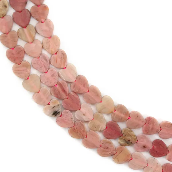 Rhodonit Herz 6mm x 38cm