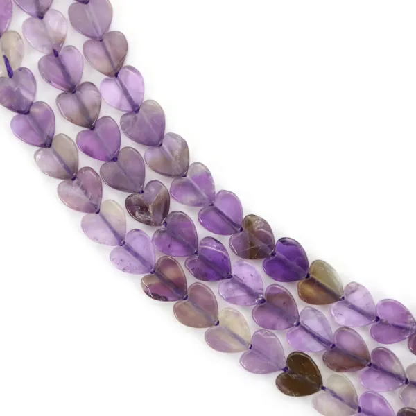 Ametista cuore 6mm x 39cm