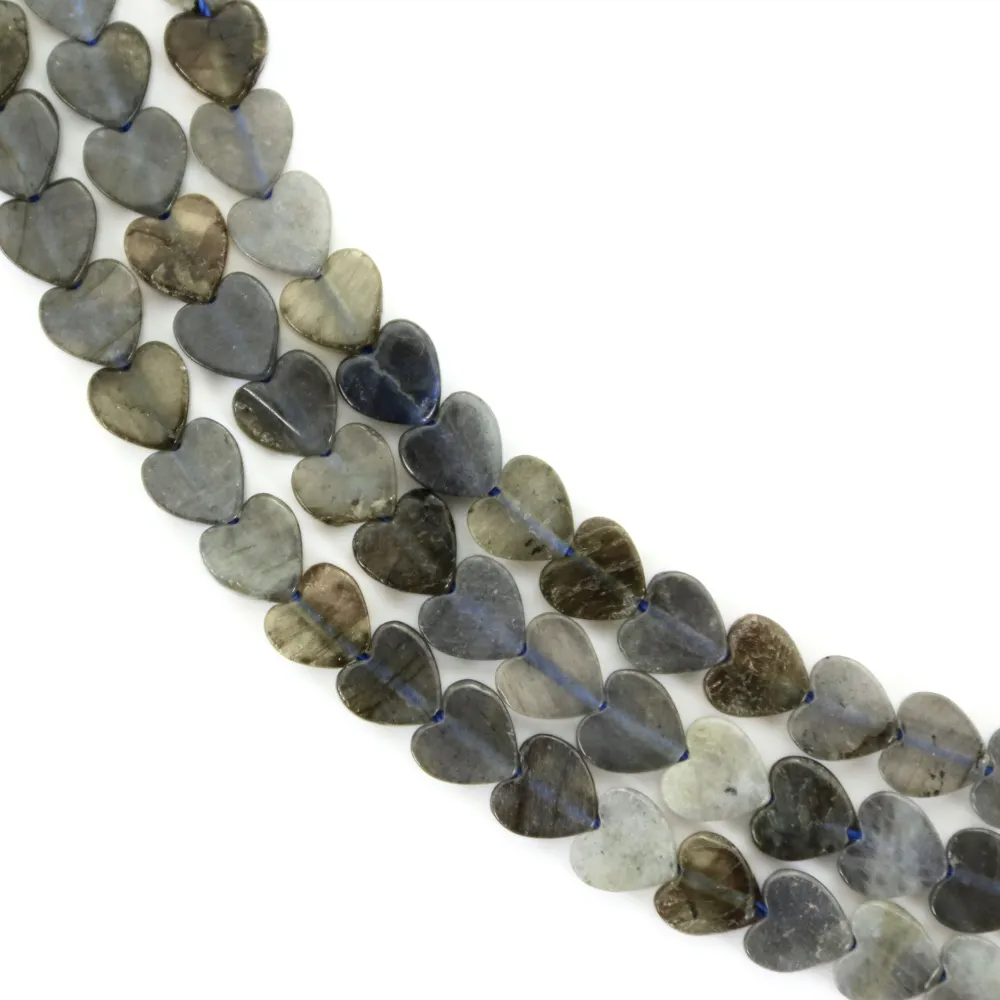 Labradorite heart 6mm x 38cm