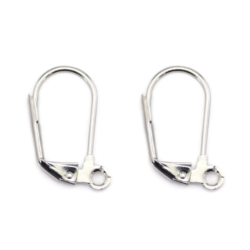 Aged Silver Earwire 17mm x 4pcs