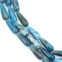 Apatit in blauer Tropfenform, 6 * 16mm x 40cm.