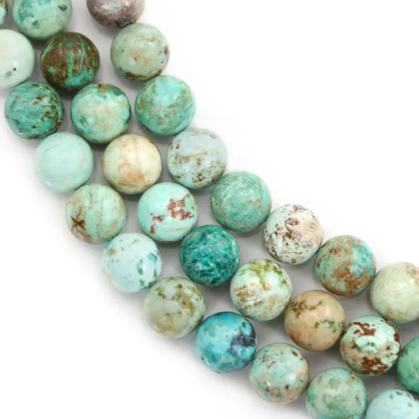 Peruvian Turquoise round 10mm x 39cm