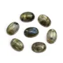 Cabochon labradorite ovale 10x14mm x 2pcs