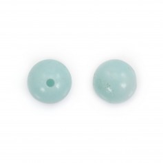 Amazonite semi-drilled on one side 6mm x 5pcs