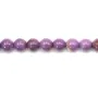 Fosfosiderite violeta claro, em forma redonda, 6 - 7mm x 40cm.