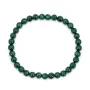 Pulsera Malaquita redonda 6mm - Elástico x 1ud