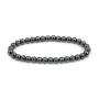 Armband aus 6 mm rundem Hämatit - Elastisch x 1 Stück