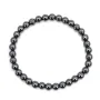 Armband aus 6 mm rundem Hämatit - Elastisch x 1 Stück