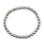 Armband Hämatit silber rund 6mm - Elastisch x 1 Stk.