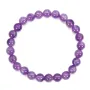 Armband Amethyst rund 8mm - Elastisch x 1 Stk.