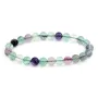 Bracelet Fluorite rond 8mm - Elastique x 1pc