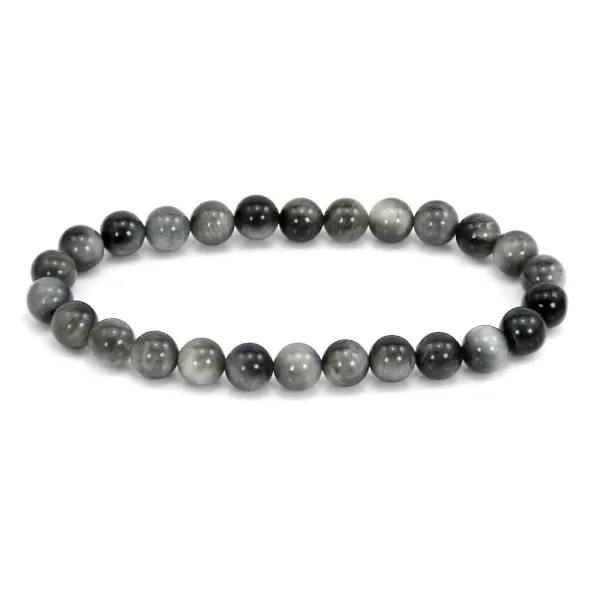 Armband Adlerauge rund 8mm - Elastisch x 1 Stk.