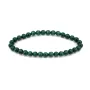 Pulsera Malaquita redonda 6mm - Elástico x 1ud.