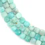 Amazonita azul, en forma cuadrada facetada de 8mm x 39cm.
