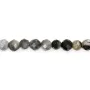 Larvikite round faceted 2mm x 40cm