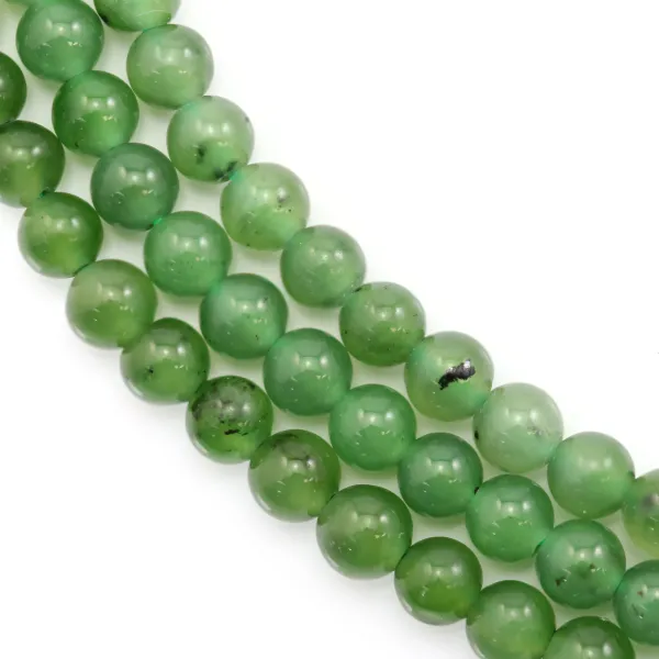 Jade Nefrita de Rusia redondo 4mm x 39cm