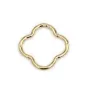 Geschweißter Kleeblatt-Ring 10mm - Gold gefüllt x 1 Stück