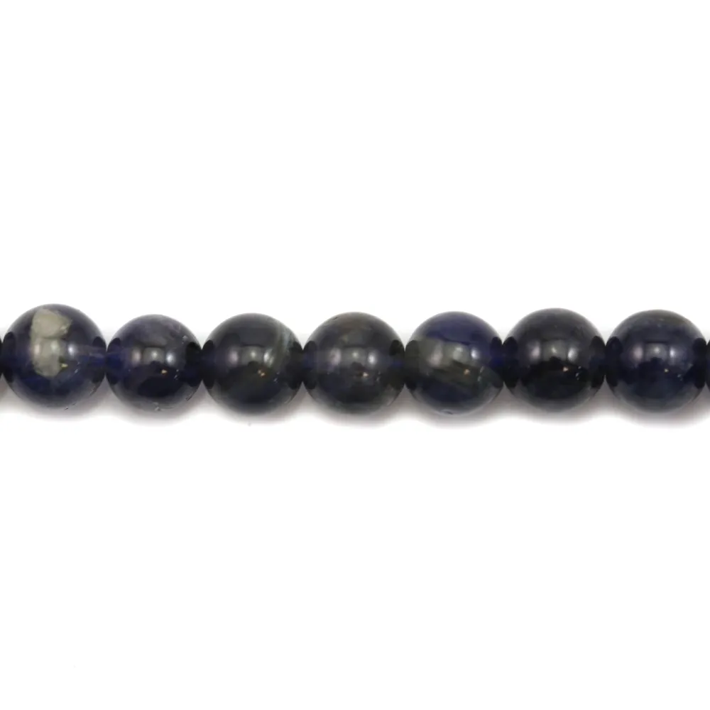 Cordierite (Iolite) round 8mm x 40cm