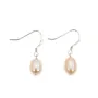 Orecchini con perla d'acqua dolce rosa, in argento 925 x 2 pezzi