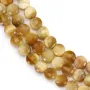 Oeuil de tigre gold, de forme ronde plate facetté, 4mm x 40cm