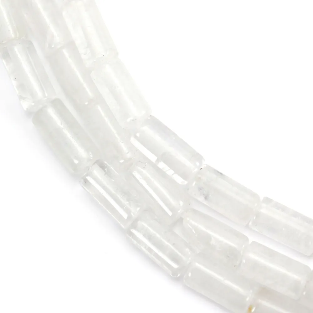 Cristal de roche goutte facette 10x30mm x 40cm