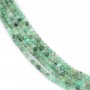 Emeraude , de forme ronde facetté, 2mm x 40cm