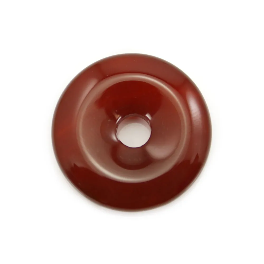 Donut Ágata vermelha 25mm x 1 unid.