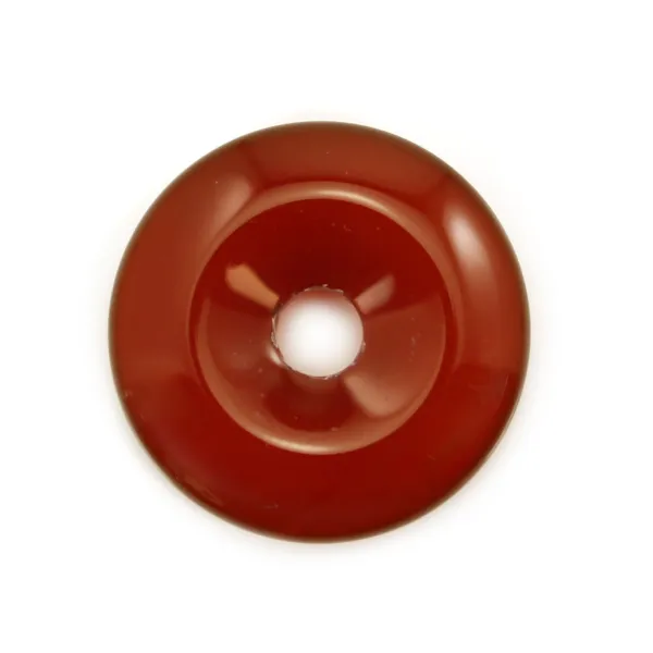 Donut Ágata vermelha 20mm x 1 peça