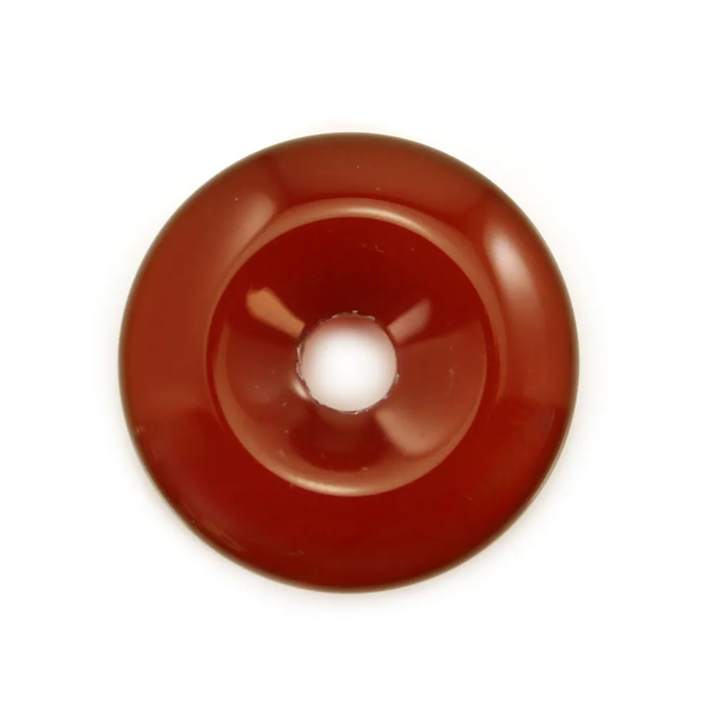 Donut Ágata vermelha 20mm x 1 peça