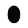 Onice nero cabochon ovale piatto 13x18mm x 1pz