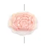 Lambi rose fleur sculpté 30x40mm x 1pc