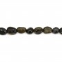 Baroque obsidian nugget 4-5mm x 39cm