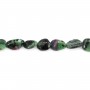Rubis Zoisite Barocknugget 6-8mm x 39cm