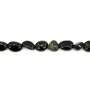Obsidienne baroque nugget 6-8mm x 40cm
