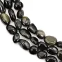 Baroque obsidian nugget 6-8mm x 40cm