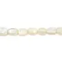 White baroque nugget mother-of-pearl 6-8mm x 39cm