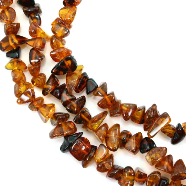 Ambre cognac chips 8-10mm x 38cm