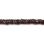 Granada redonda facetada heishi 4-5mm x 40cm